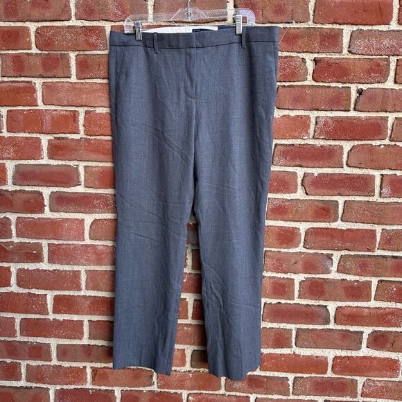 Gap Women's Mid Rise Stretch True Straight Pants Gray Size 14R NWT - Picture 1 of 5
